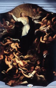 Niepokalane Poczęcie ze św. Filipem Neri (obraz autorstwa Unknown artist