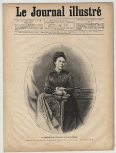 Impress Frederic - Victoria z Wielkiej Brytanii (1840-1901) Victoria Adelaide Marie Louise z Wielkiej Brytanii, Królewska Księżna Wielkiej Brytanii i Irlandii -Victoria, Princess Royal (Empress Frederick) - okładka „The Illustrous Journal” z marca 1894 autorstwa Unknown artist
