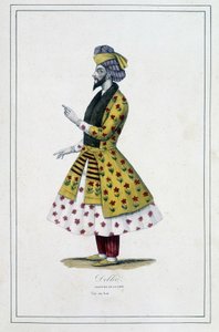 Indie: człowiek z Delhi – w książce „Różne narody ziemi” księdza Paula Jonhanneauda, Librairie des Bons livres autorstwa Unknown artist