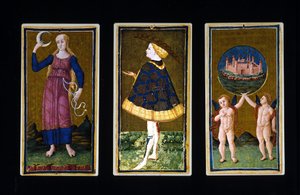 Tarot włoski. Tarot Brera autorstwa Bonifacio Bembo autorstwa Unknown artist