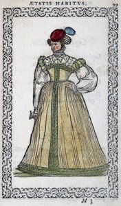 Włoszka - w „Habits et effigies” Jeana Sulperiusa autorstwa Unknown artist