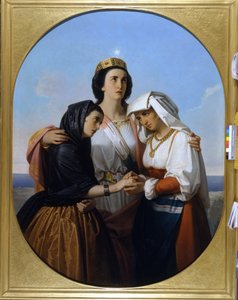 Włochy goszczą Wenecję i Rzym (1860) anonimowy obraz Museo del Risorgimento Mediolan autorstwa Unknown artist