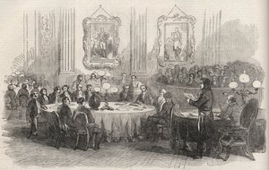 Jean-Jacques (Jean Jacques) Berger (1790-1859) prefekt Sekwany, proklamujący głosy na imperium burmistrzom Arrondissenses, Paryż autorstwa Unknown artist