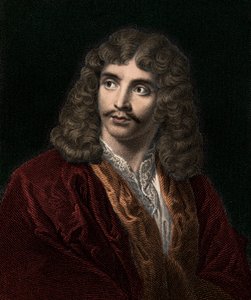 Jean Baptiste Poquelin Moliere 1622-1673 - grawerowanie - XIX wiek autorstwa Unknown artist