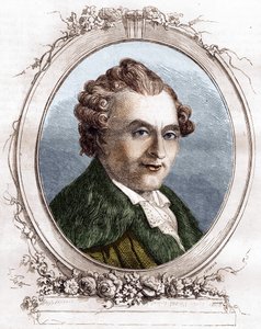 Jean Michel Sedaine. Francuski dramaturg 1719-1797. autorstwa Unknown artist