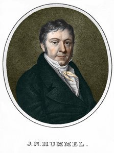 Jean Nepomucen (Jean-Nepomucen) Hummel (Johann Nepomuk Hummel) (1778-1837). Austriacki pianista i kompozytor autorstwa Unknown artist
