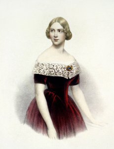 Jenny Lind (1820-1887), szwedzka piosenkarka w 1847 autorstwa Unknown artist