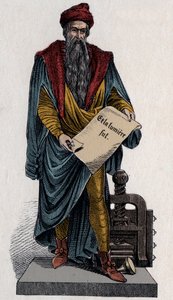 Johann Gutenberg, niemiecki drukarz i złotnik autorstwa Unknown artist