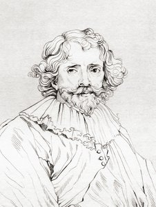 Johannes Vorstermans, ok. 1643 – ok. 1700. Z książki „The Historic Gallery of Portraits and Paintings” (Historyczna galeria portretów i obrazów), opublikowanej w 1808 roku. autorstwa Unknown Artist