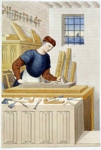 Stolarstwo w XVI wieku - grawerowanie autorstwa Unknown artist