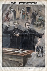 Jules Auguste Lemire (1853-1928) i Hippolyte Gayraud (1856-1911), francuscy duchowni i politycy, posłowie - grawer w „Le-Pelerin” z 1899 autorstwa Unknown artist