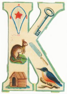 O: Owady, latawce, kangury, drzewa iglaste, budy, zimorodki (czarny lito) autorstwa Unknown artist