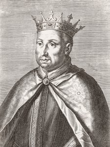 Król Portugalii Alfons II. Portret. autorstwa Unknown artist