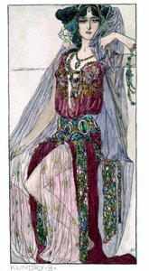 Kostiumy Kundry do opery "Parsifal" Richarda Wagnera. Wiedeń autorstwa Unknown Artist