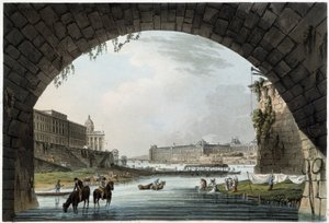 La Monnaie, 4 Narody w Paryżu widziane przez J.C.Matsa, Wyd. W.Miller w Londynie-1806 autorstwa Unknown artist