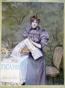 Ciasto królewskie autorstwa Frédérica Valleta - w „”Figaro Illustré””, styczeń 1897 autorstwa Unknown artist