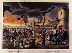 Wielki pożar Moskwy we wrześniu 1812 r. autorstwa Unknown artist