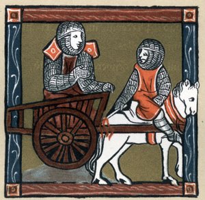 Legenda Arthurienne: Lancelot du lac dans la charrette. W „Historii literatury francuskiej” Hermanna Suchiera autorstwa Unknown artist