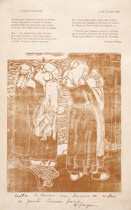 Les Bretonnes (The Breton Women) (drzeworyt) autorstwa Unknown artist
