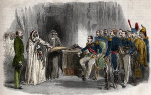 Wyzwolenie Abd-el-Kader przez Napoleona III z zamku Amboise autorstwa Unknown artist