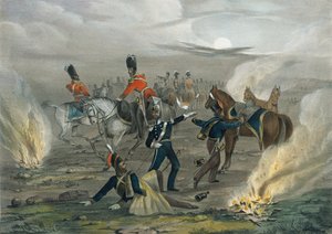 „Życie w obozie przed Sewastopolu. Nr 4 Budzik o północy?, 1854 ok autorstwa Unknown