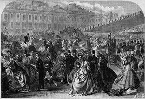 Londyn, po południu widok na Regent Street, rozległą aleję w dzielnicy West End, narysowaną przez architekta Johna Nasha w latach 1817-1823 dla planu zagospodarowania publicznego. W „” L