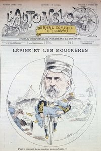 Lépine i Mouckères - w „”Auto-Vélo””” z 12.12.1897, Bibl.de la ville de Paris. autorstwa Unknown artist