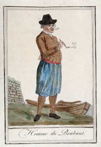 Mężczyzna z Brabancji (Belgia). autorstwa Unknown artist