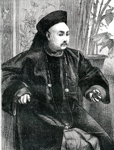 Mandaryński Tchung Hao (Chung How), rycina 1868 autorstwa Unknown artist