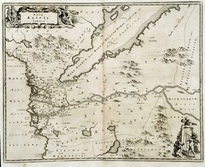 Mapa Egiptu - grawerowana przez Dapper autorstwa Unknown artist