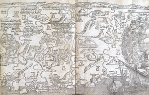 Mapa Palestyny – w „Świętych peregrynacjach” Bernarda de Breydenbach autorstwa Unknown artist