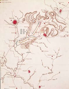 Mapa bitwy pod Austerlitz, 2 grudnia 1805 r. autorstwa Unknown artist