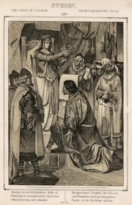 Margaret 1 Danii, Norwegii i Szwecji (1353-1412) - Unia Kalmar (Calmar) 1397 - Unia Kalmar przez Anonim autorstwa Unknown artist