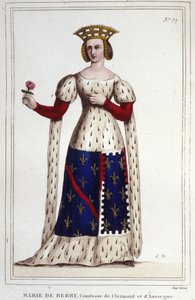 Marie de Berry (1367-1434). Hrabina Clermont i Owernii. autorstwa Unknown artist