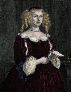 Marie de Rabutin-Chantal (Rabutin Chantal), markiza Sevigne znana jako Madame de Sevigne (1626-1696). Grawerunek z 1862 r. w „Królowych świata” autorstwa naszych pierwszych pisarzy. Książka wydana pod kierunkiem J.G.D. ARMEGENGUDA. autorstwa Unknown artist
