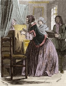 Markiza de Brinvilliers otruła pacjentów hotelu Dieu w Paryżu. autorstwa Unknown artist