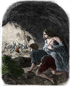 Masakry Vaudois w XVI wieku. autorstwa Unknown artist