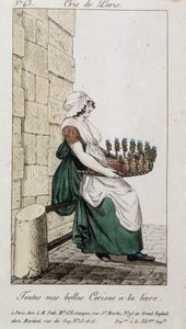 Kupiec wiśni - w „”Cris de Paris””, deb. 19 wiek autorstwa Unknown artist