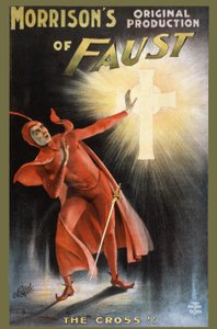 Oryginalna produkcja Morrisona Fausta - krzyż! - plakat do spektaklu o Fauście: „” la Croix”” autorstwa Unknown artist