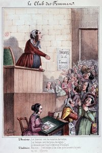Klub kobiet Mouffetard Street podczas rewolucji 1848 r. autorstwa Unknown artist