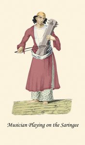 Muzyk grający na Saringee autorstwa Unknown Artist