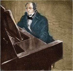 Muzio Clementi (1752-1832). Włoski pianista i kompozytor. Ilustracja z 1932 roku. autorstwa Unknown Artist