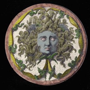 Mitologia: przedstawienie Meduzy, jednej z trzech Gorgon. autorstwa Unknown artist