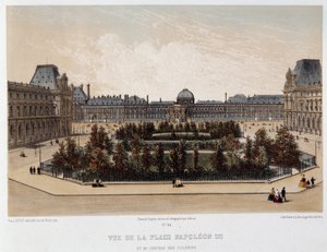 Plac Napoleona III i Pałac Tuileries autorstwa Unknown artist