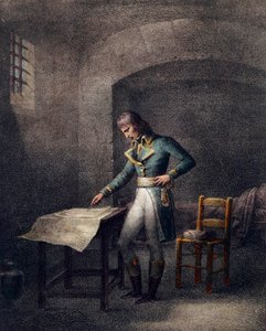 Napoleon I Bonaparte (1769-1821) na placu fortowym w Antibes 10 sierpnia autorstwa Unknown artist