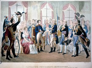 Napoleon został ogłoszony cesarzem w 1804 roku. autorstwa Unknown artist