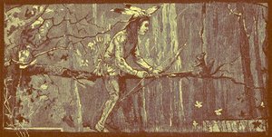 Mit rdzennych Amerykanów, w którym chłopiec uczy się mądrości od wiewiórki. autorstwa Unknown artist