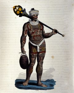 Pochodzi z Nuku-Hiva (wyspa markizów). autorstwa Unknown artist