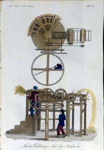 Nowy model młocarni. Tabliczka zaczerpnięta z „Journal of Agriculture, arts and technology”” (Revue d