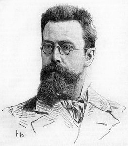 Nicholas (Nikolai) Rimsky Kroskov (Rimsky-Kroskov) (1844-1906), rosyjski kompozytor. Zaangażowanie od 189. autorstwa Unknown artist
